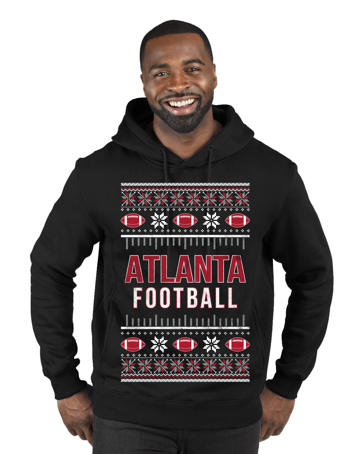 City of Atlanta ATL American Football Fantasy Fan Ugly Christmas Sweater Unisex Crewneck Sweatshirt