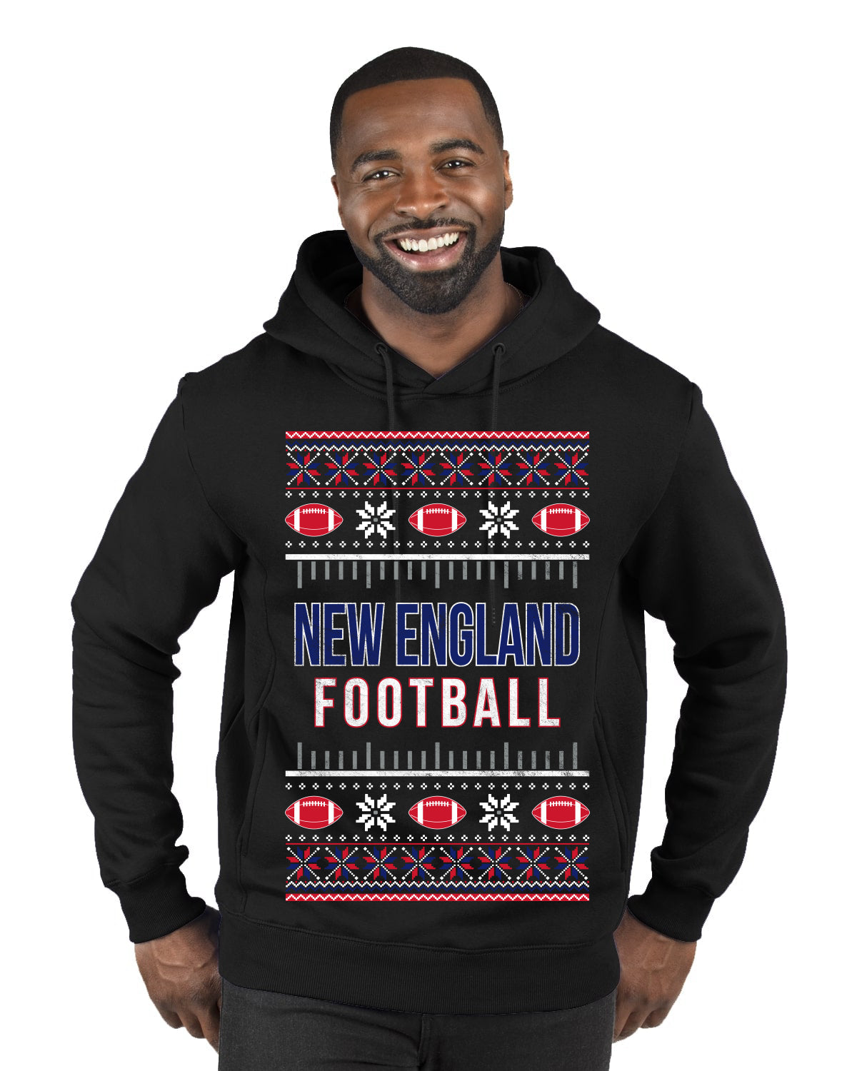 City of New England NE American Football Fantasy Fan Ugly Christmas Sweater Unisex Crewneck Sweatshirt