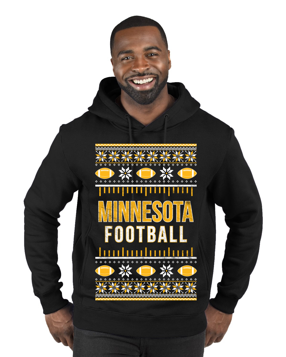 City of Minnesota MIN American Football Fantasy Fan Ugly Christmas Sweater Unisex Crewneck Sweatshirt
