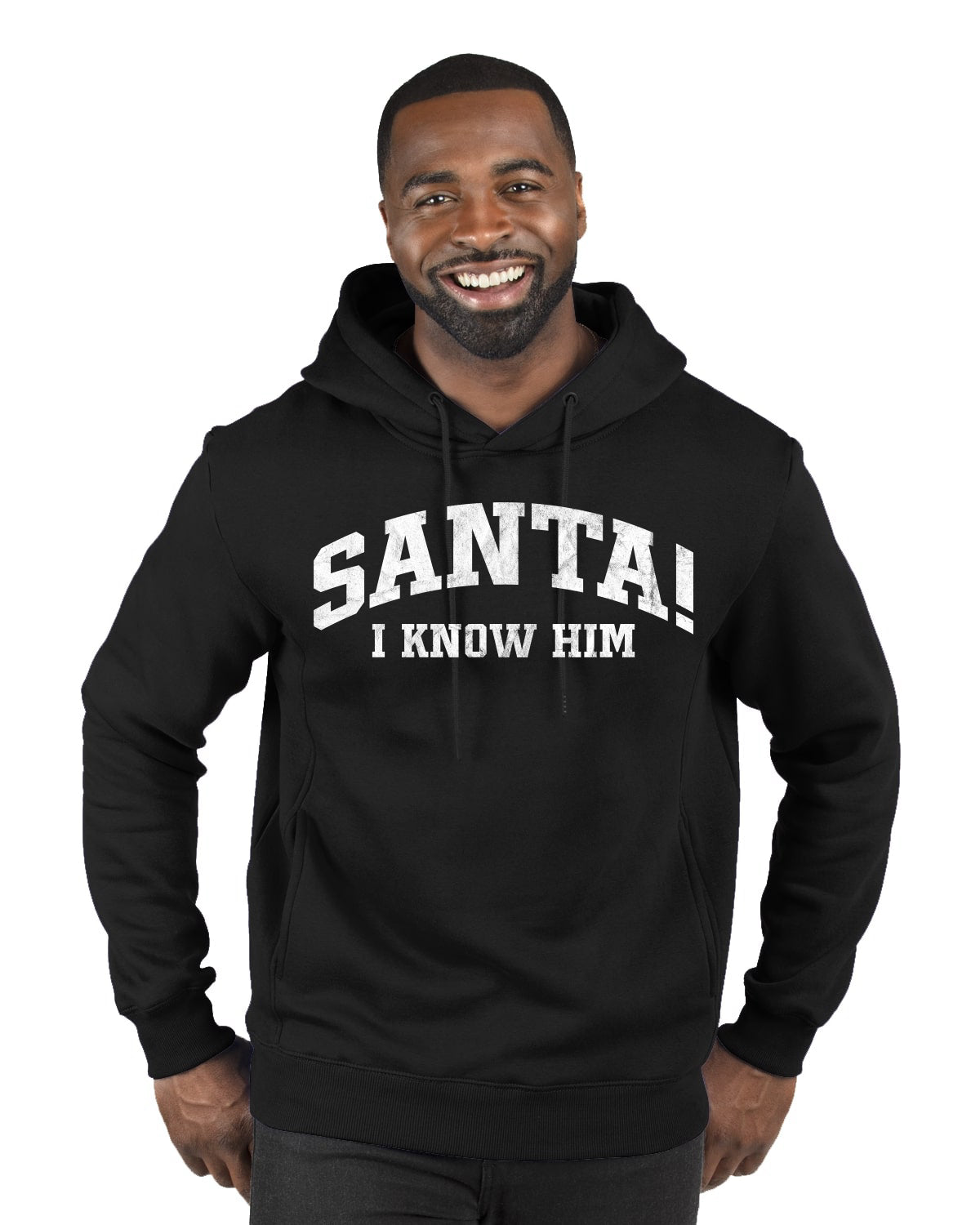 Vintage Movie Quote Santa! I Know Him Christmas Premium Graphic Hoodie Sweatshirt