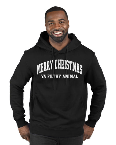 Vintage Movie Quote Merry Christmas Filthy Animal Christmas Premium Graphic Hoodie Sweatshirt
