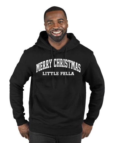 Vintage Movie Quote Merry Christmas Little Fella Christmas Premium Graphic Hoodie Sweatshirt