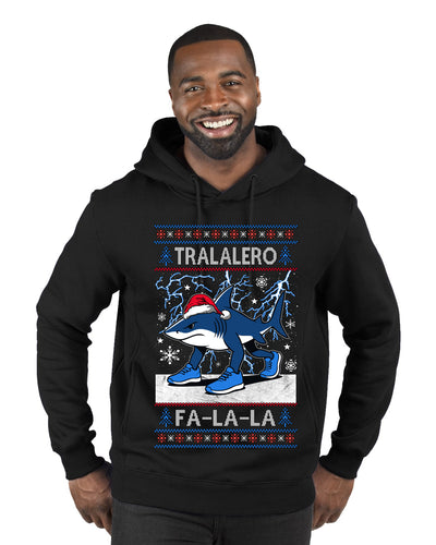 Tralalero Fa La La Brainrot, Ugly Christmas Sweater Premium Graphic Hoodie Sweatshirt