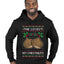 He Loves my Chestnuts, Ugly Christmas Sweater Unisex Premium Graphic Hoodie Sweatshirt