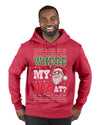 Where my Hos At Santa Funny Ugly Christmas Sweater Premium Graphic Hoodie Sweatshirt