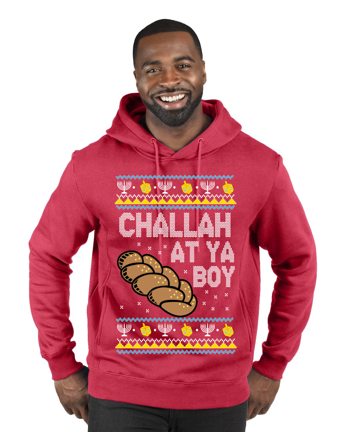 Challah At Ya Boy Ugly Christmas Sweater Premium Graphic Hoodie Sweatshirt