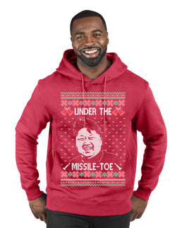 Under The Missle Toe Ugly Christmas Sweater Premium Graphic Hoodie Sweatshirt