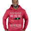 Ho Ho Ho Whole Bottle Wine Spirits Ugly Christmas Sweater Premium Graphic Hoodie Sweatshirt