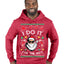 I Do It for the Hos Funny Santa Claus Ugly Christmas Sweater Premium Graphic Hoodie Sweatshirt