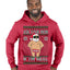 Ask Your Mom If I'm Real Funny, Funny Dirty Inappropriate Censored Santa Claus Ugly Christmas Sweater Premium Graphic Hoodie Sweatshirt