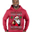 You Ain't Getting Shit Funny Santa Claus Ugly Christmas Sweater Premium Graphic Hoodie Sweatshirt