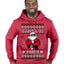 Santa Is Him Funny Gen Z Viral Meme Shades Slang Ugly Christmas Sweater Premium Graphic Hoodie Sweatshirt