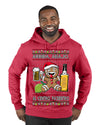 Arriba Abajo Al Centro Pa'Dentro Cheers to Health Salud Ugly Christmas Sweater Premium Graphic Hoodie Sweatshirt