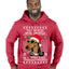 Twas The Nizzle Before Chrismizzle Gangster Dogg Rapper Ugly Christmas Sweater Premium Graphic Hoodie Sweatshirt