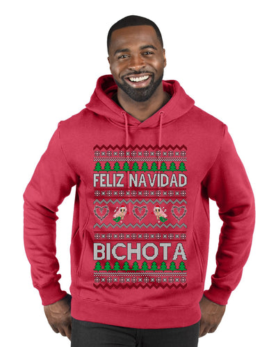 Feliz Navidad Bichota Ugly Christmas Sweater Premium Graphic Hoodie Sweatshirt