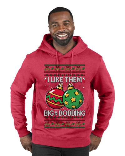 Big and Bobbing, Funny Ugly Christmas Sweater Unisex Premium Graphic Hoodie Sweatshirt