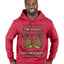 He Loves my Chestnuts, Ugly Christmas Sweater Unisex Premium Graphic Hoodie Sweatshirt