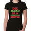 Die Hard is a Christmas Movie Christmas Womens Slim Fit Junior Tee