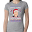 Biden Is Coming To Town Ugly Christmas Sweater Womens Slim Fit Junior Tee