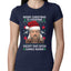 Merry Christmas to Everyone Except Carole Baskin Ugly Christmas Sweater Womens Slim Fit Junior Tee