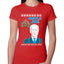 Mistle Joe Shut Up And Kiss Me Man Biden Ugly Christmas Sweater Womens Slim Fit Junior Tee