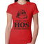 Theres some Hos in this House Ugly Christmas Sweater Womens Slim Fit Junior Tee