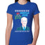 Mistle Joe Shut Up And Kiss Me Man Biden Ugly Christmas Sweater Womens Slim Fit Junior Tee