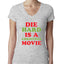 Die Hard is a Christmas Movie Christmas Womens Junior Fit V-Neck Tee