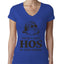 Theres some Hos in this House Ugly Christmas Sweater Womens Junior Fit V-Neck Tee