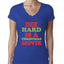 Die Hard is a Christmas Movie Christmas Womens Junior Fit V-Neck Tee