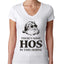Theres some Hos in this House Ugly Christmas Sweater Womens Junior Fit V-Neck Tee