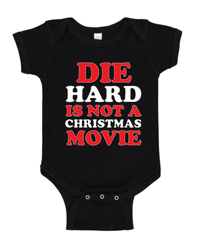 Die Hard is NOT a Christmas Movie Meme Christmas Sweater Baby Creeper Boys Girls Infant Bodysuit