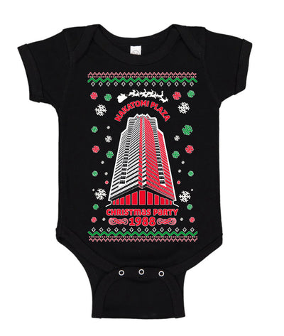 Nakatomi Plaza Christmas Party 1988 Ugly Christmas Sweater Baby Creeper Boys Girls Infant Bodysuit