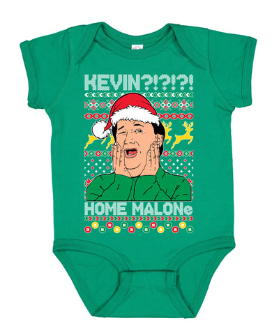 Kevin Home Malone Office Tv Xmas Ugly Christmas Sweater Baby Creeper Boys Girls Infant Bodysuit