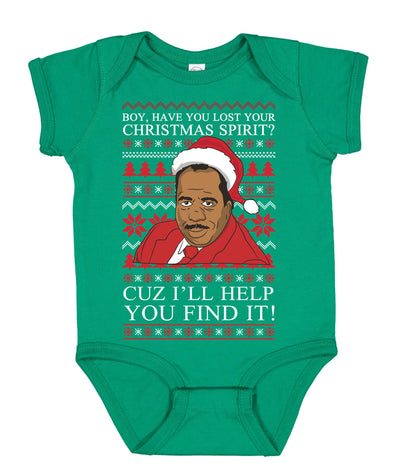 Christmas Spirit I'll Help You Find It Stanley Hudson Ugly Christmas Sweater Baby Creeper Boys Girls Infant Bodysuit