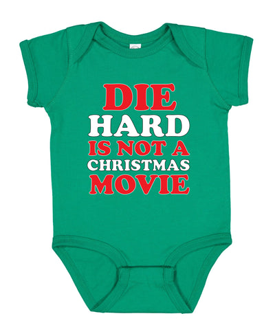 Die Hard is NOT a Christmas Movie Meme Christmas Sweater Baby Creeper Boys Girls Infant Bodysuit