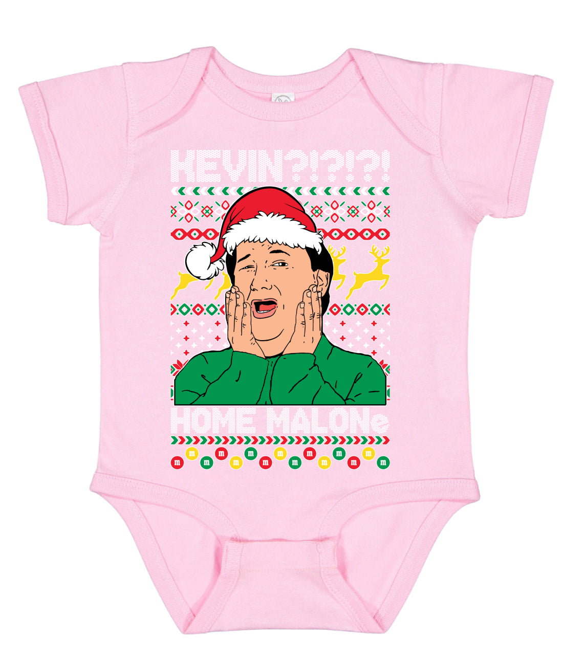 Kevin Home Malone Office Tv Xmas Ugly Christmas Sweater Baby Creeper Boys Girls Infant Bodysuit