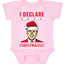 I Declare Christmasss Michael Scott Office Tv Ugly Christmas Sweater Baby Creeper Boys Girls Infant Bodysuit