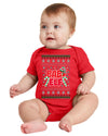 Baby Elf Cute Holiday Winter Infant Toddler Creeper Boys Girls Ugly Christmas Sweater Baby Creeper Boys Girls Infant Bodysuit