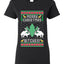 Merry Christmas Bitches Ugly Christmas Sweater Womens Graphic T-Shirt