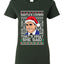 Santas Coming That's What She Said Michael Scott Ugly Christmas Sweater Womens Graphic T-Shirt