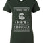 Theres Some Hos in the House Santa Ugly Christmas Sweater Womens Graphic T-Shirt