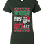 Where my Hos At Santa Funny Ugly Christmas Sweater Womens Graphic T-Shirt