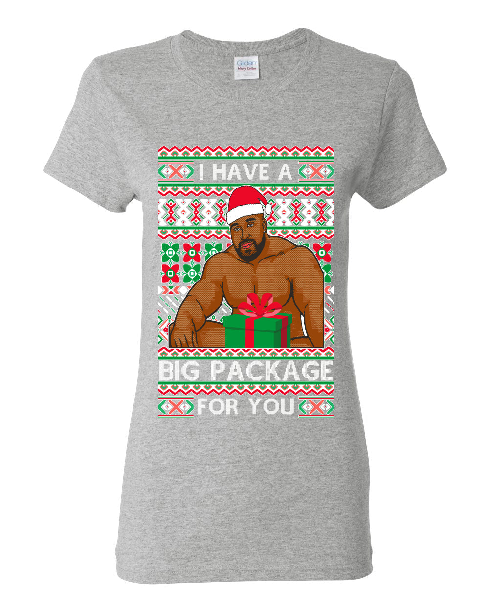 I have a Big package Meme Barry Wood  Ugly Christmas Sweater Womens Graphic T-Shirt