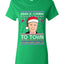 Biden Is Coming To Town Ugly Christmas Sweater Womens Graphic T-Shirt