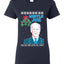 Mistle Joe Shut Up And Kiss Me Man Biden Ugly Christmas Sweater Womens Graphic T-Shirt