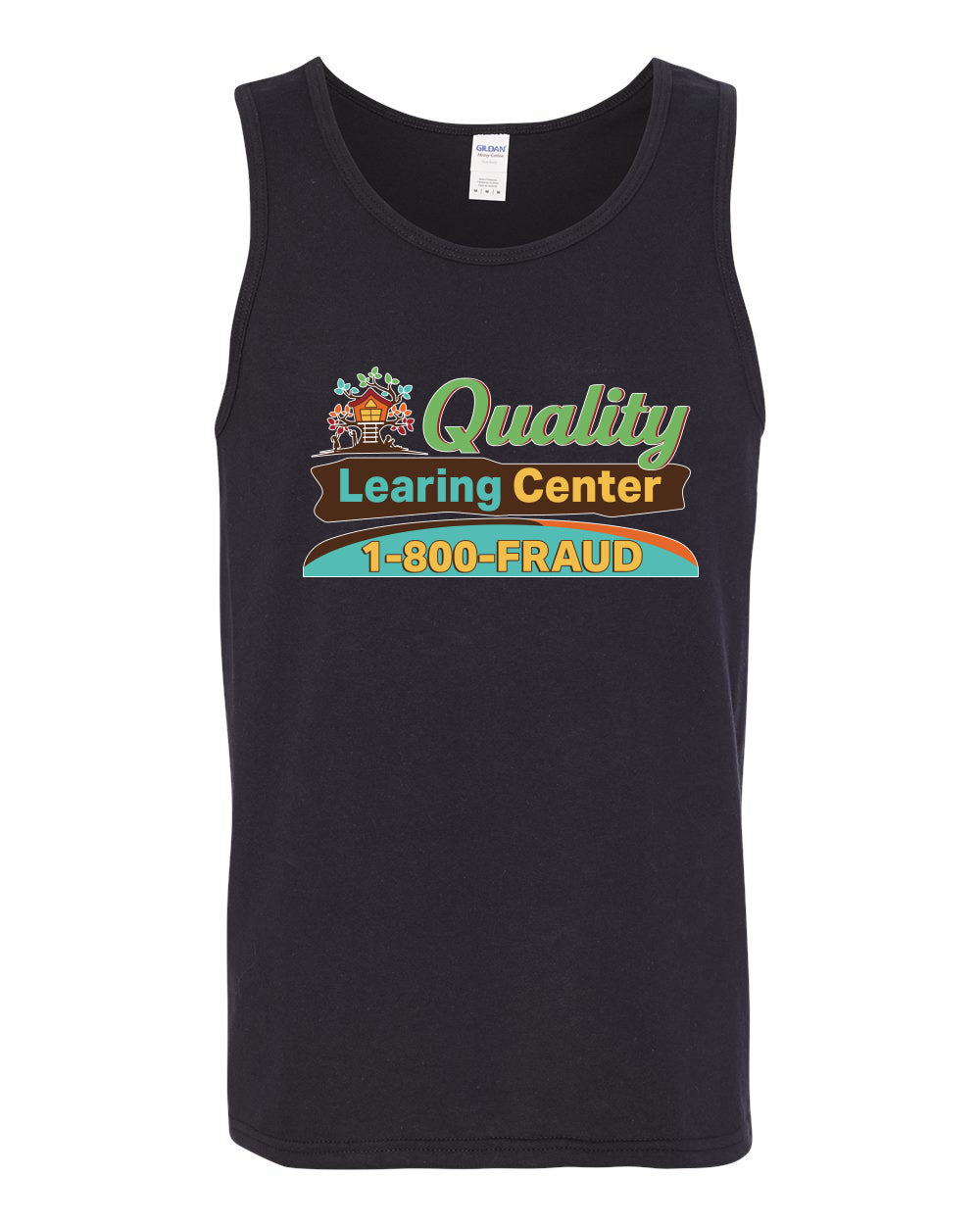 Quality Learing Center 1800-FRAUD Day Care Sweater, Men Tank Top