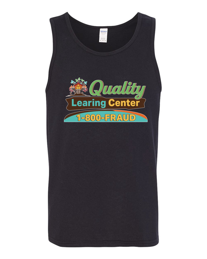 Quality Learing Center 1800-FRAUD Day Care Sweater, Men Tank Top