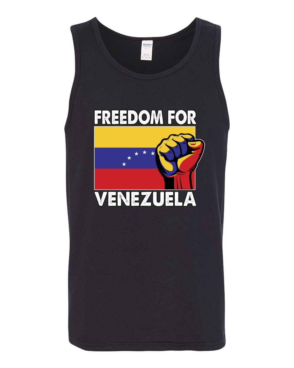 Freedom For Venezuelan Raised Fist Sweater, Men Tank Top