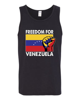 Freedom For Venezuelan Raised Fist Sweater, Men Tank Top